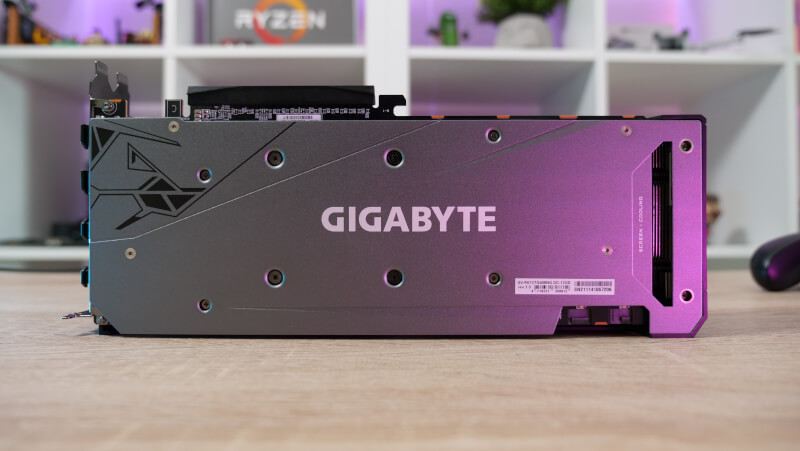 Gigabyte RX 6700XT Gaming OC backplate.JPG